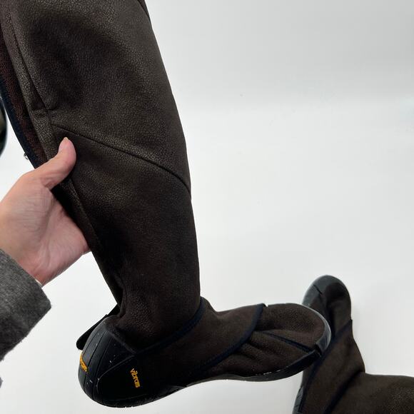 Vibram five fingers furoskiki shearling tall wrap boots sz large 42-43 US 10 11 - Picture 11 of 13